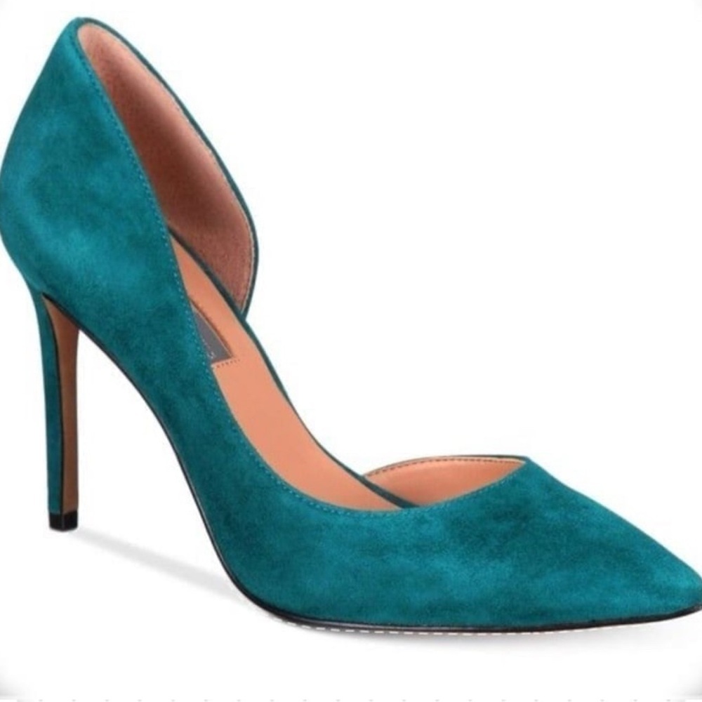 INC International Concepts Teal Pointed Heels size 7.5